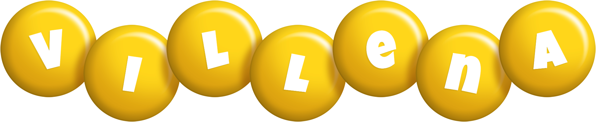 Villena candy-yellow logo