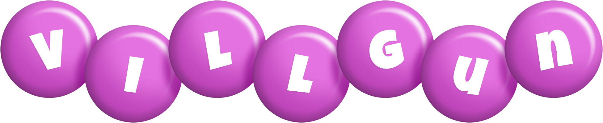 Villgun candy-purple logo