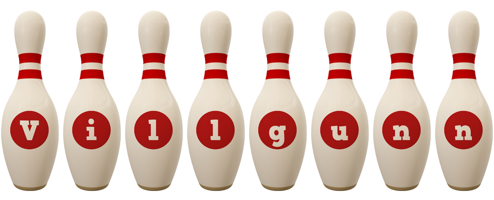 Villgunn bowling-pin logo