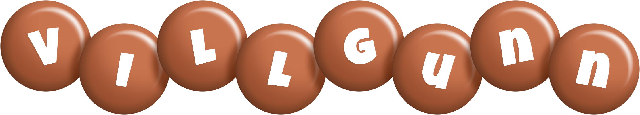 Villgunn candy-brown logo