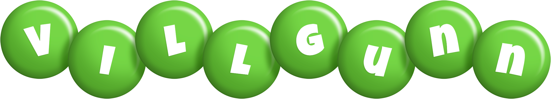 Villgunn candy-green logo