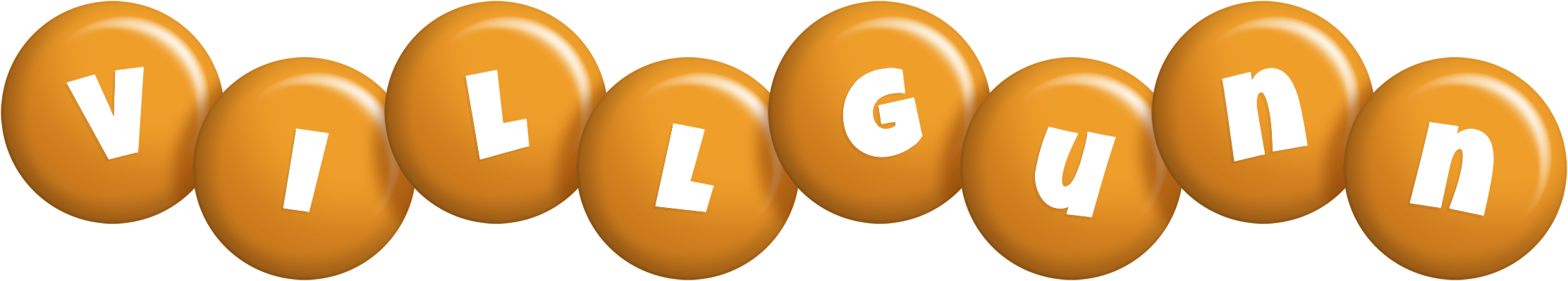 Villgunn candy-orange logo