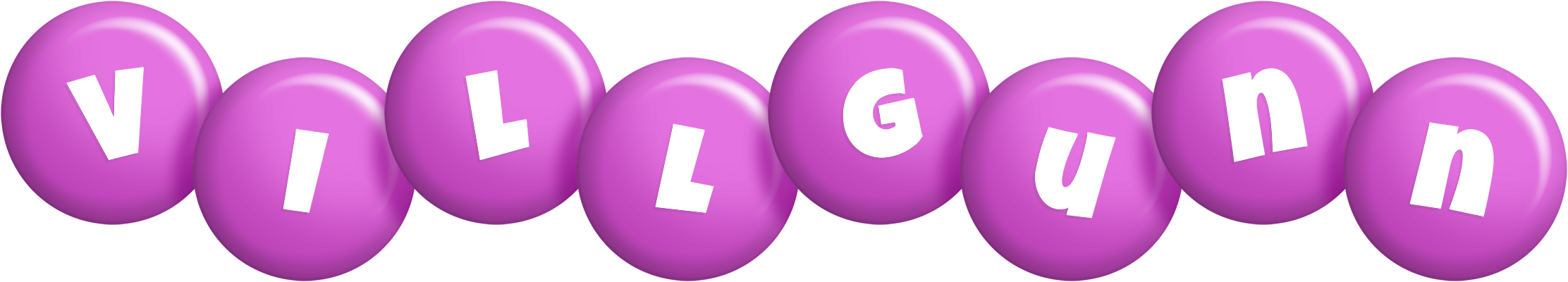 Villgunn candy-purple logo