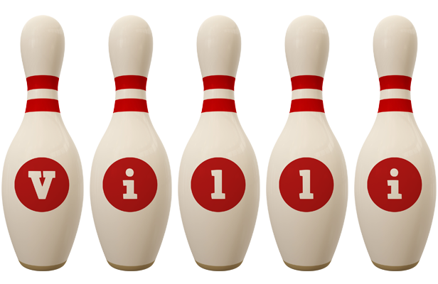 Villi bowling-pin logo