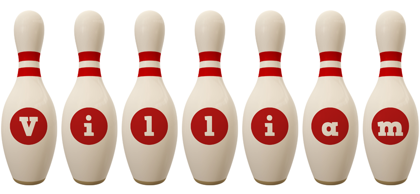 Villiam bowling-pin logo