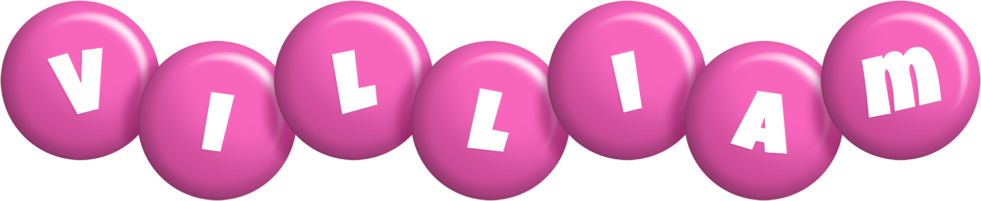 Villiam candy-pink logo