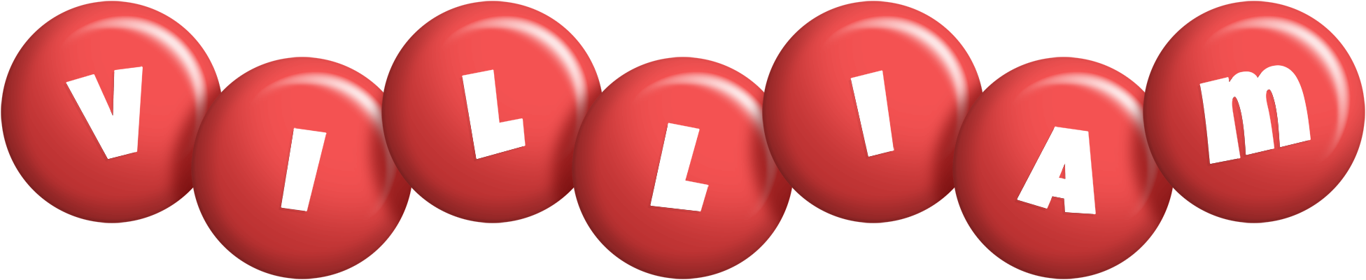 Villiam candy-red logo
