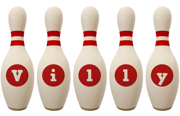 Villy bowling-pin logo