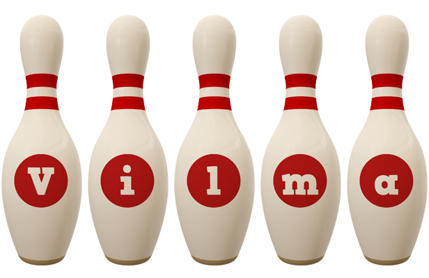 Vilma bowling-pin logo