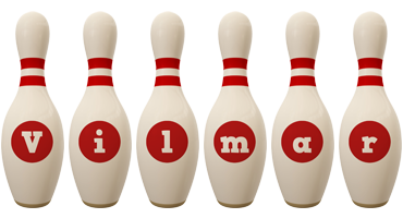 Vilmar bowling-pin logo