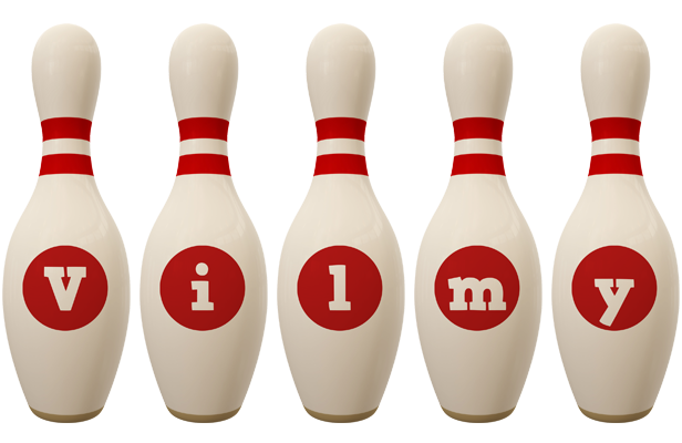 Vilmy bowling-pin logo