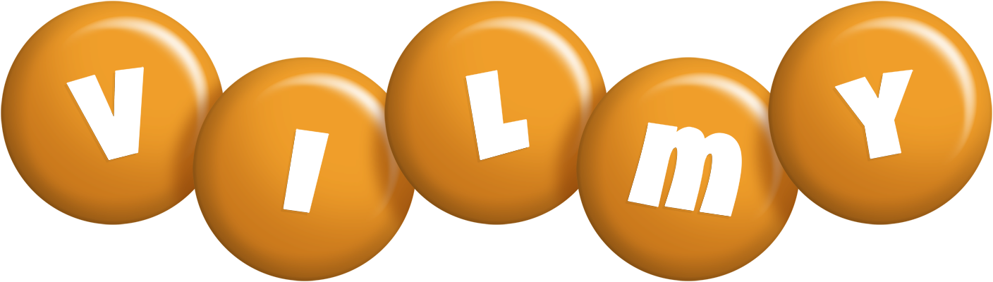 Vilmy candy-orange logo