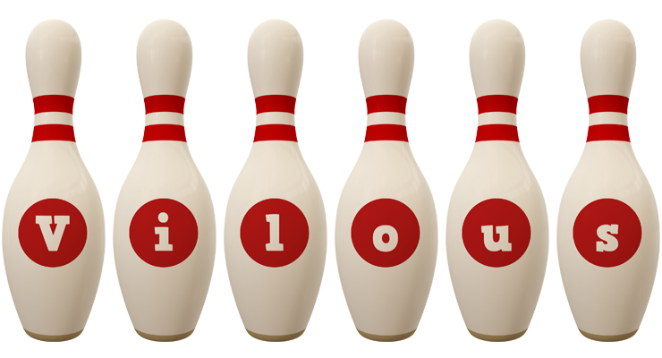 Vilous bowling-pin logo