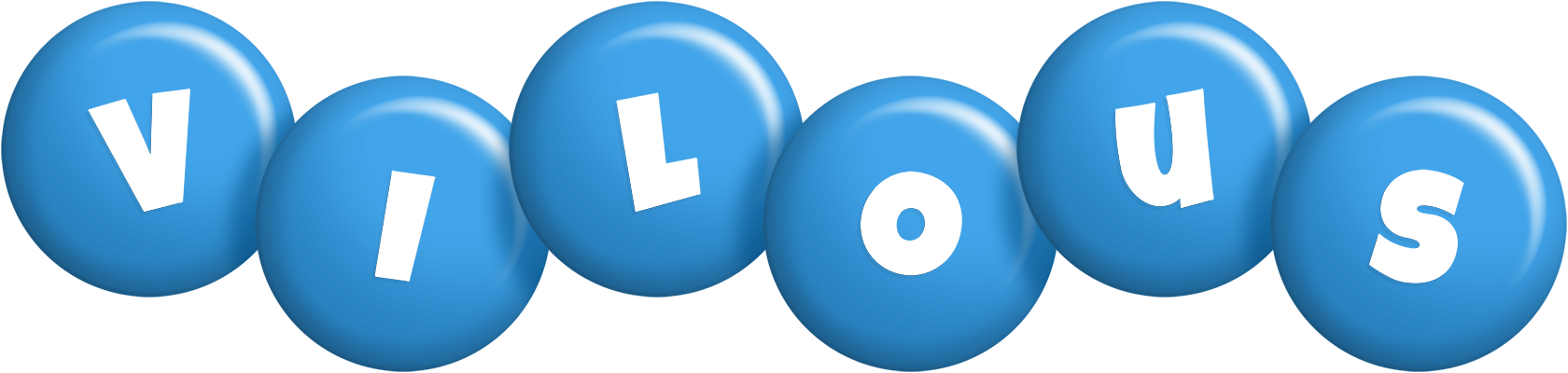 Vilous candy-blue logo