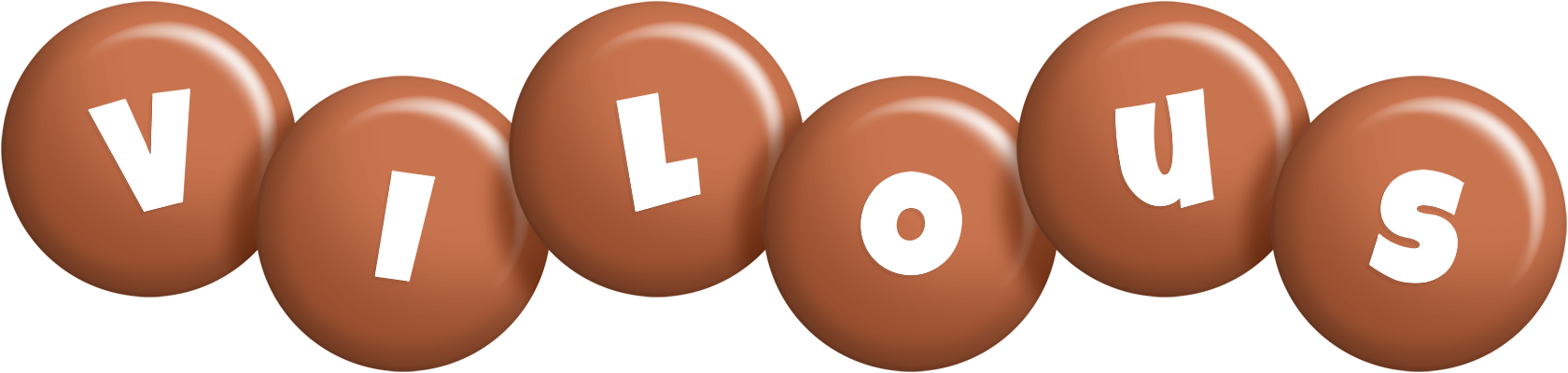 Vilous candy-brown logo