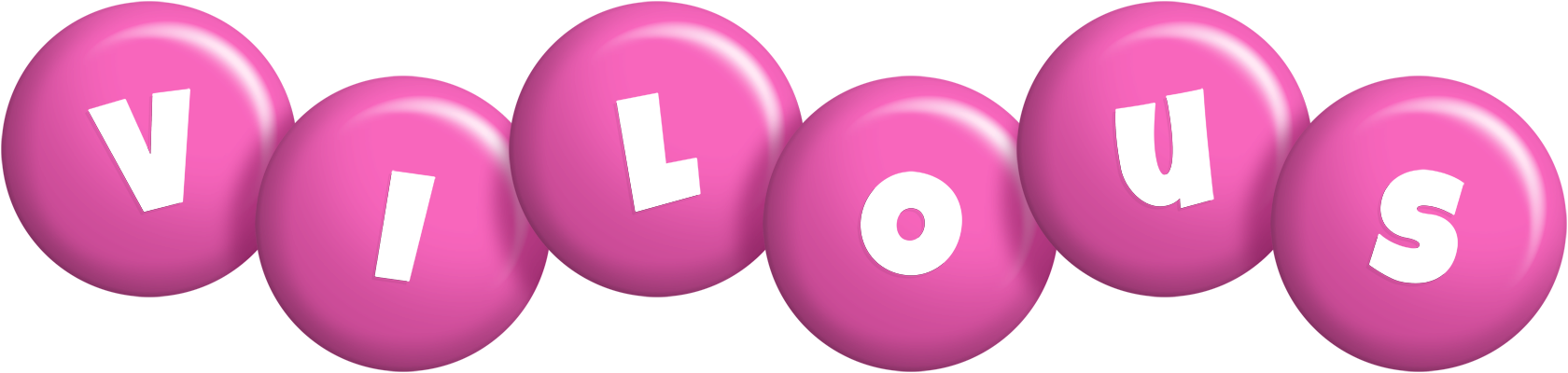 Vilous candy-pink logo
