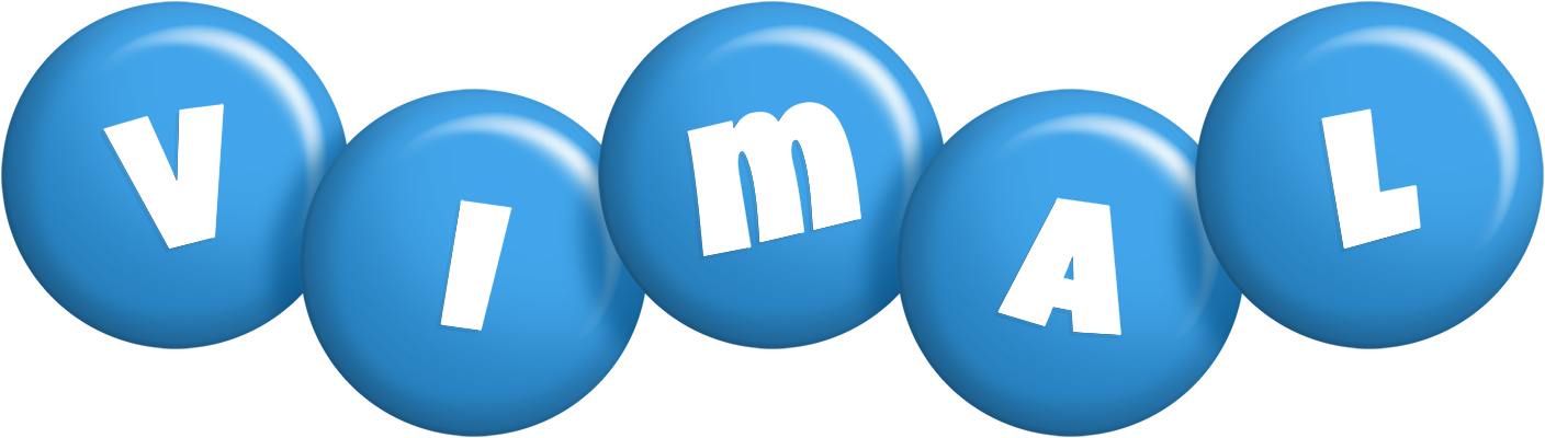 Vimal candy-blue logo