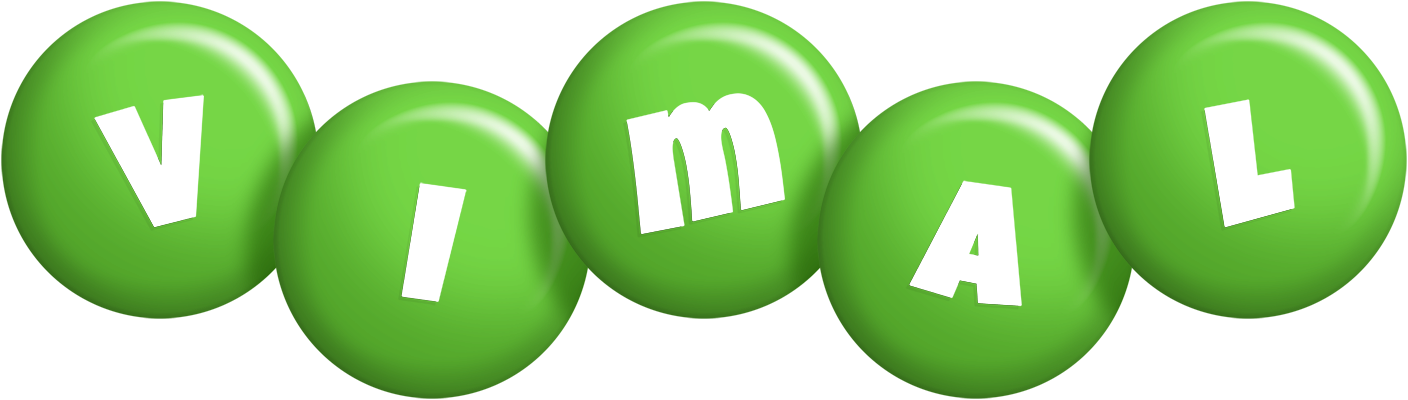 Vimal candy-green logo