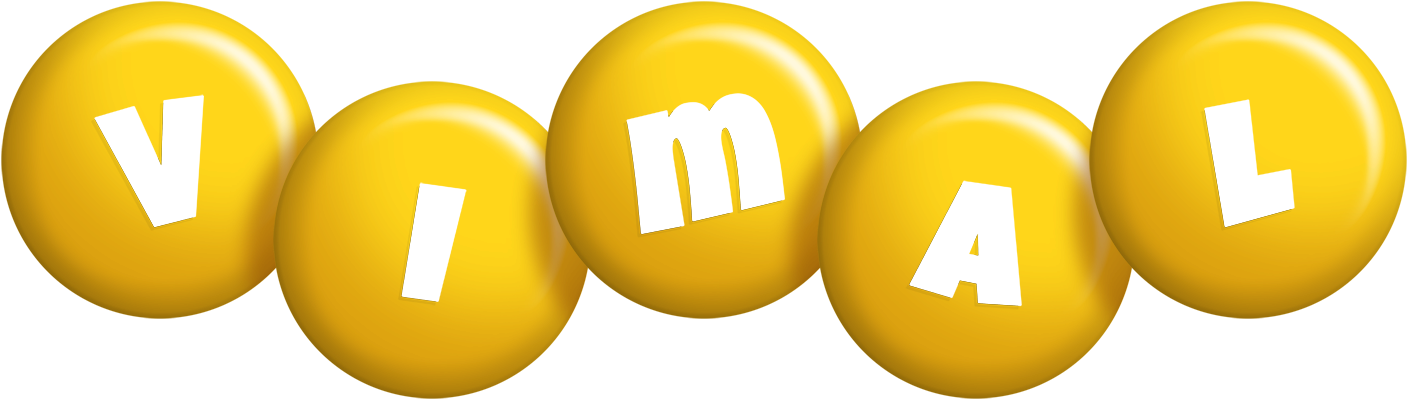 Vimal candy-yellow logo