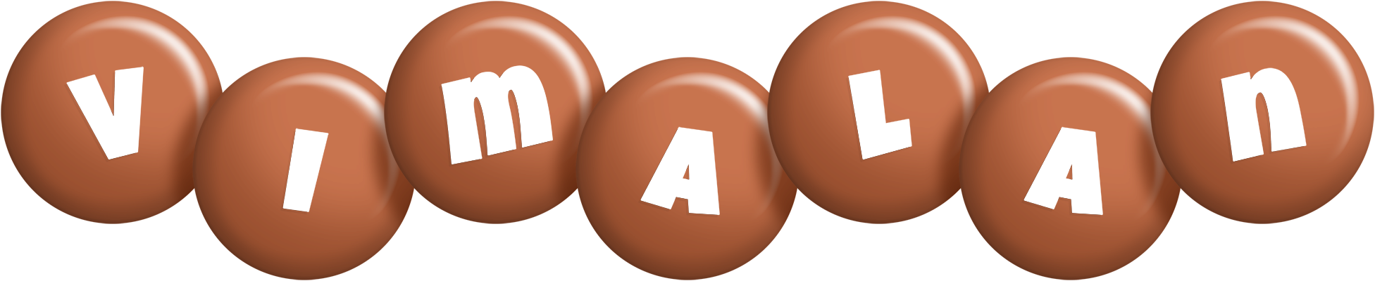 Vimalan candy-brown logo