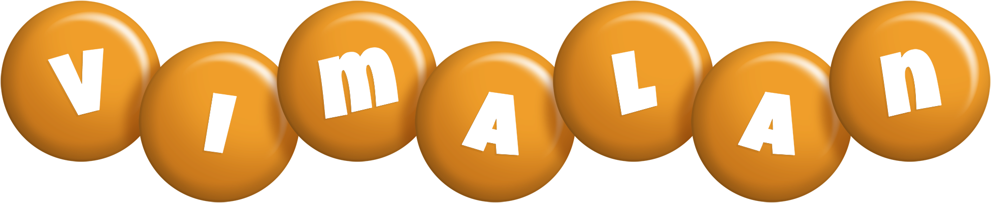 Vimalan candy-orange logo
