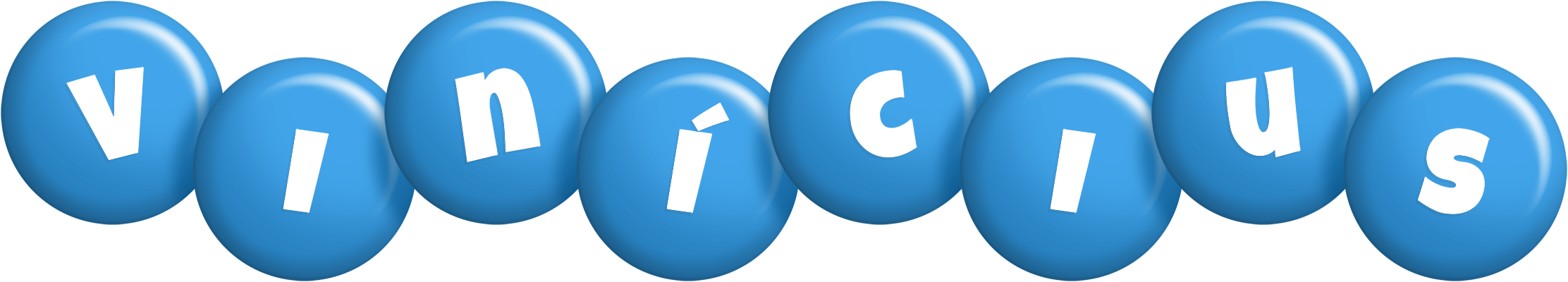 Vinícius candy-blue logo