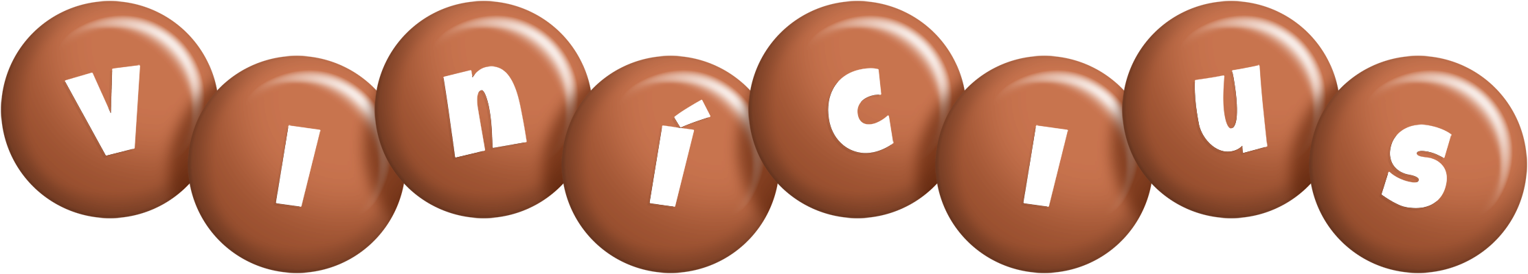 Vinícius candy-brown logo