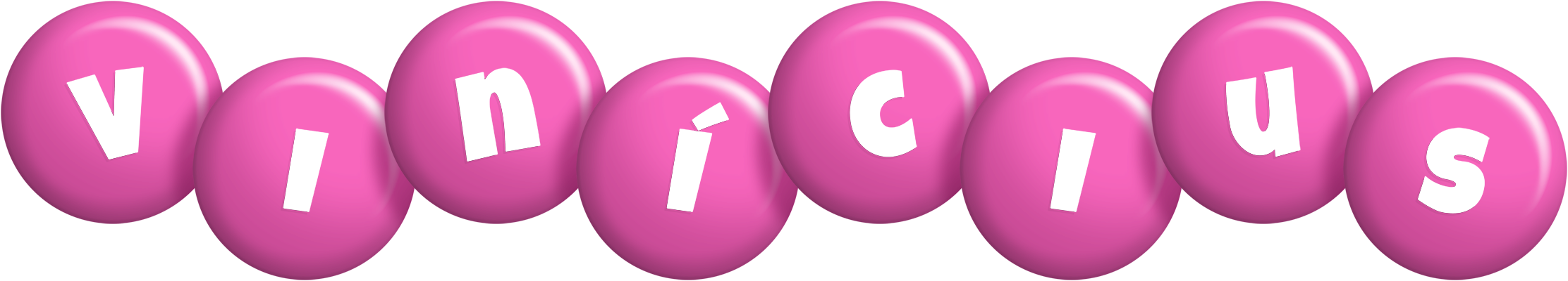 Vinícius candy-pink logo