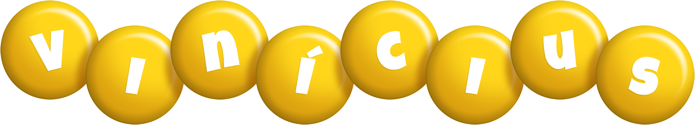 Vinícius candy-yellow logo