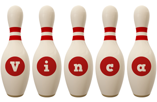 Vinca bowling-pin logo