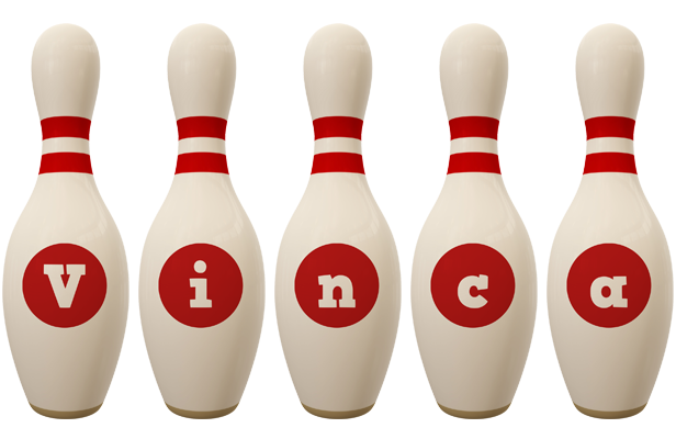 Vinca bowling-pin logo