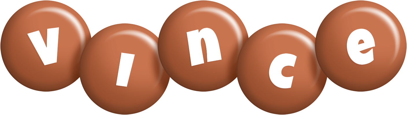 Vince candy-brown logo