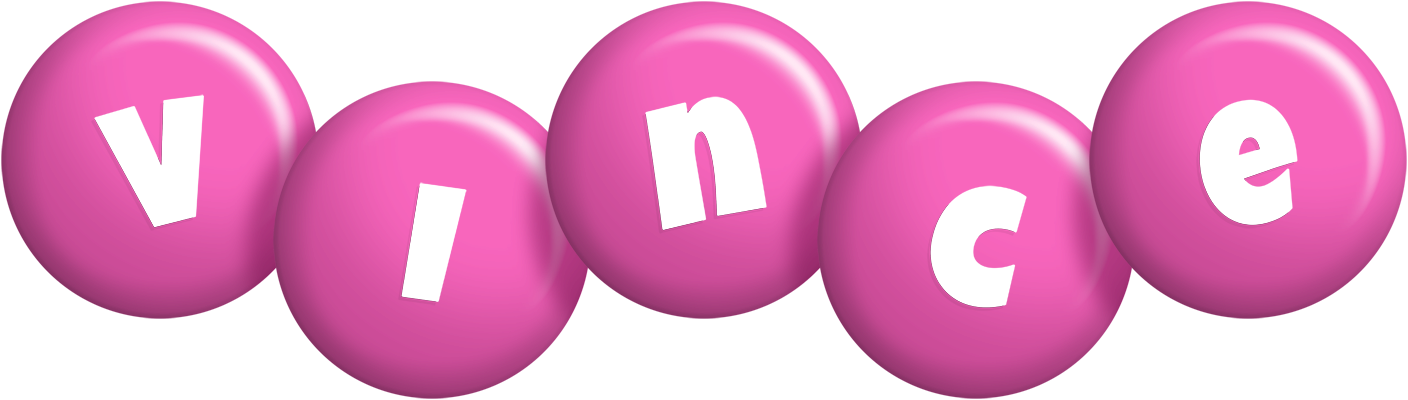 Vince candy-pink logo