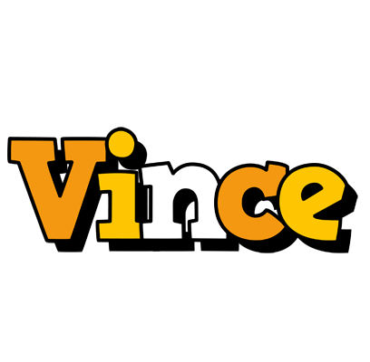 Vince cartoon logo