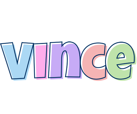 Vince pastel logo