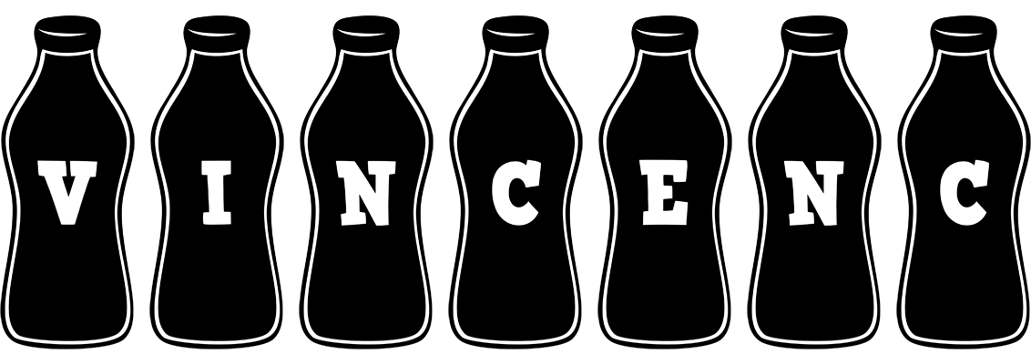 Vincenc bottle logo