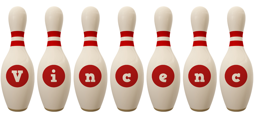 Vincenc bowling-pin logo
