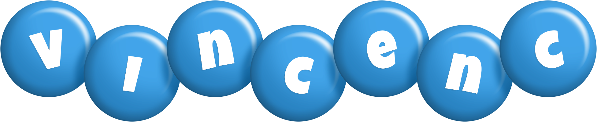 Vincenc candy-blue logo