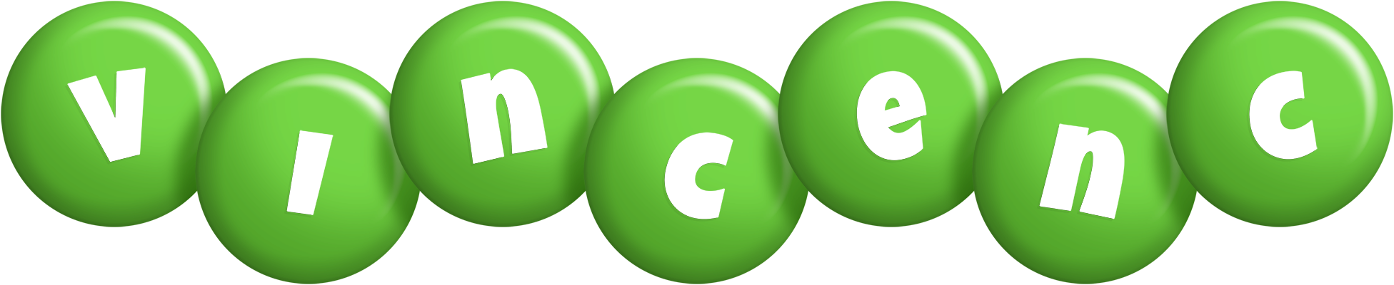 Vincenc candy-green logo