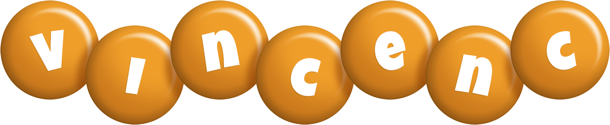 Vincenc candy-orange logo