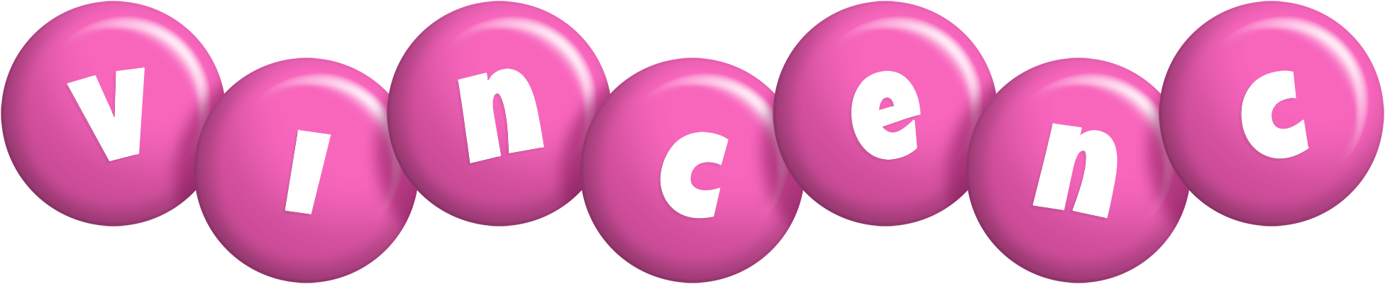 Vincenc candy-pink logo