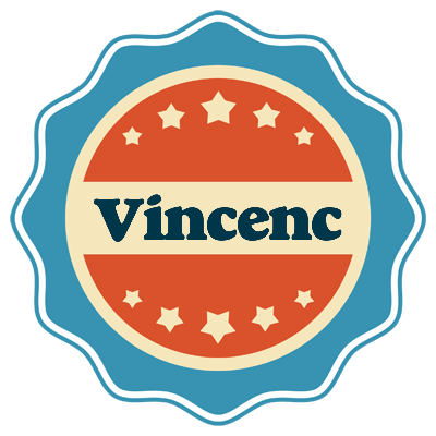 Vincenc labels logo