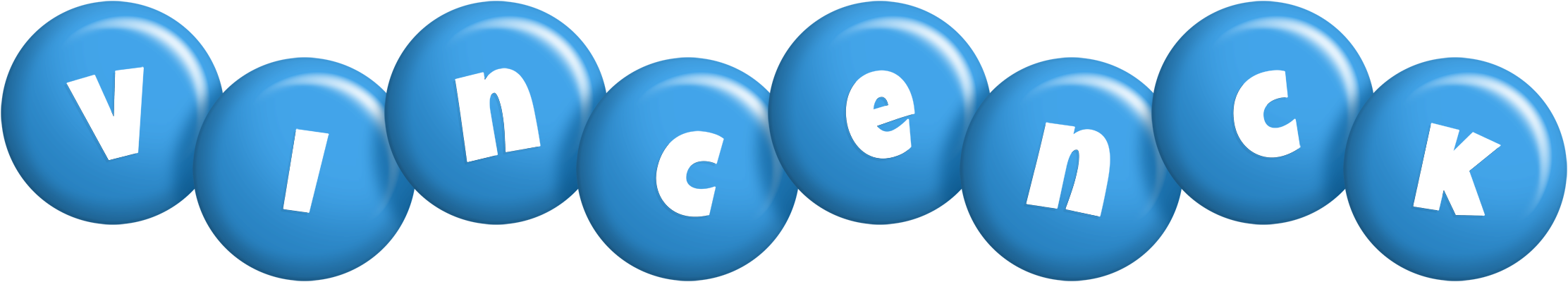 Vincenck candy-blue logo