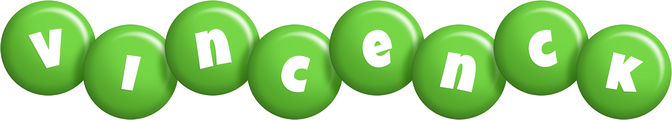 Vincenck candy-green logo