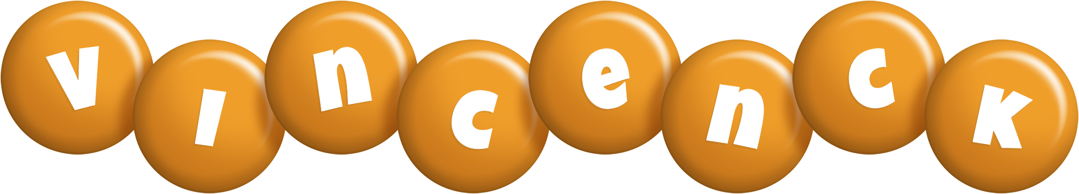 Vincenck candy-orange logo