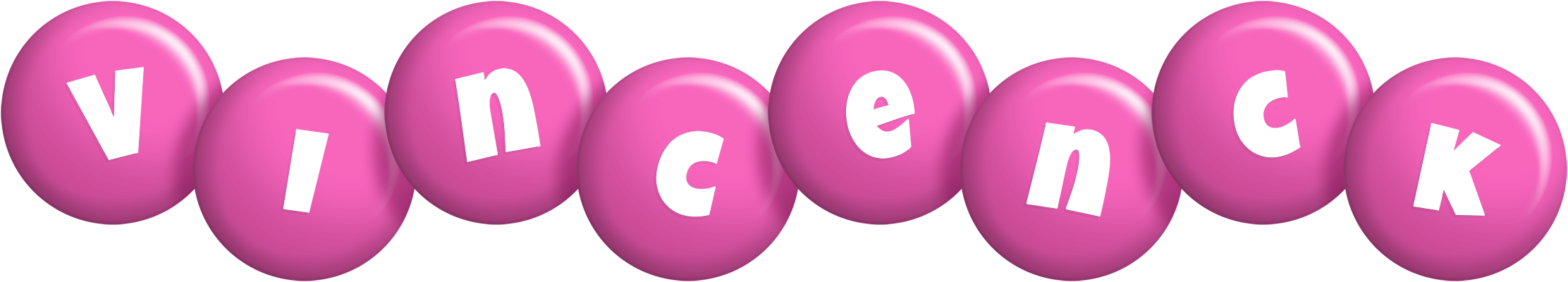 Vincenck candy-pink logo