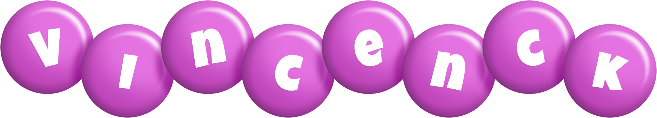 Vincenck candy-purple logo