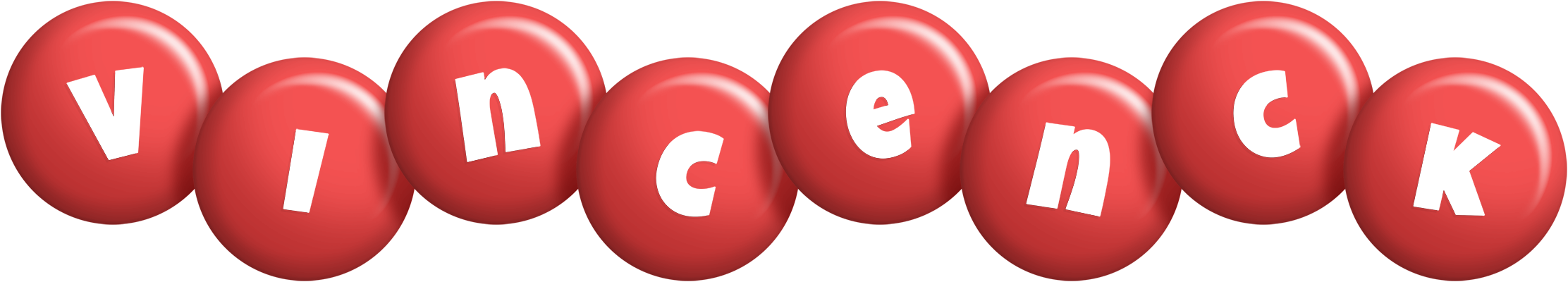 Vincenck candy-red logo