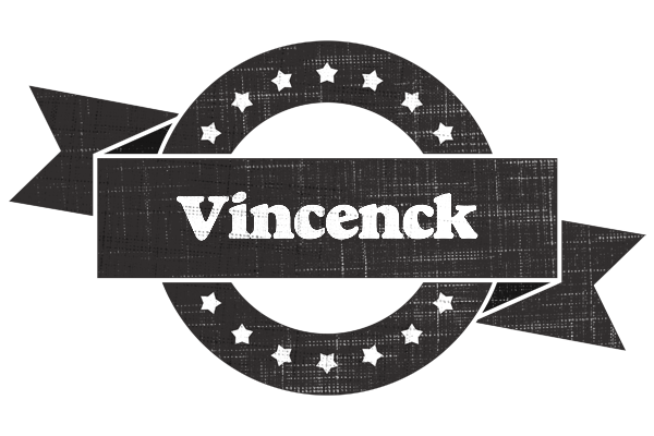 Vincenck grunge logo