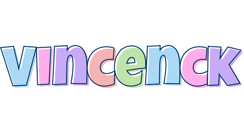 Vincenck pastel logo